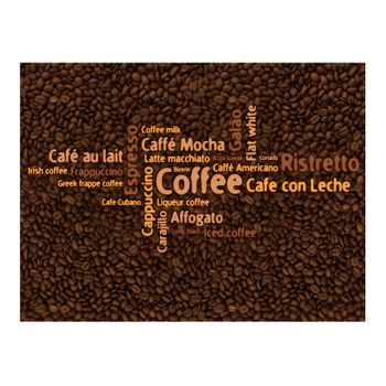 Papel Pintado 3d - Latte, Espresso, Cappucino... (250x193 Cm)