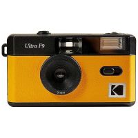 kodak ultra f9 camara analogica 35mm amarillanegra