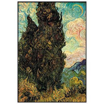 Panorama Cuadro Enmarcado Van Gogh 70x100 Cm
