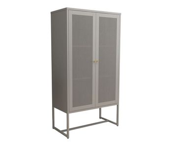 Armario archivador sund 2 estantes acero 150x80x40cm - gris [en.casa]