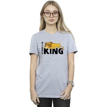 Disney Camiseta The Lion King Daddy Is King para mujer