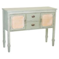 aparador de madera verde 108x36x82