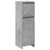 armario de bano madera contrachapada gris 30x30x95 cm