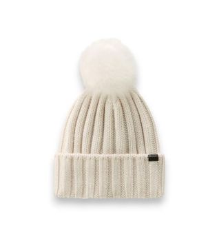Woolrich para mujer. CFWWAC0163FRUF0428 Gorro Cash Pom Pom beige (S), Casual, Lana