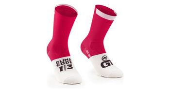 Calcetines assos gt c2 unisex rojo blanco