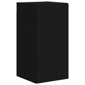 Mueble De Tv Montado En La Pared 30 X 31 X 60 Cm Negro Vidaxl