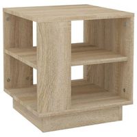 mesa de centro 40x40x43 cm madera - beige