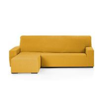 funda de sofa chaise longue modelo emiliacolor - mostaza posicion chaise longe - brazo izquierdo corto