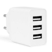 cargador de pared orbegozo en 1100 17w 3xusb proteccion sobrecarga compacto