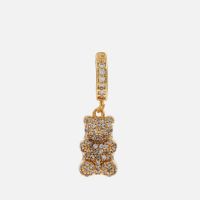 crystal haze nostalgia bear gold-plated crystal earring
