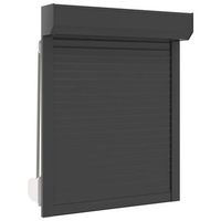 persiana enrollable manual antracita 80 x 100 cm vidaxl