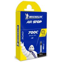 michelin  camara airstop butyl 700x18-25 valvula presta 40 mm - camara de carreteraairstop butyl responde a las expectativas de los ciclistas que buscan seguridad