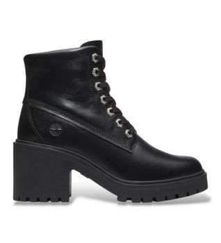 Timberland para mujer. TB0A5S49W021 Botines de piel Stone Heights negro (42 W), 5 a 8cm, Cordones, Casual