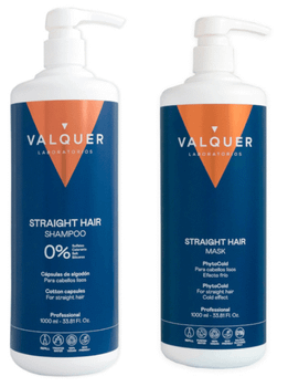 Valquer Pack Cabellos Lisos Champú 1L + Mascarilla 1L