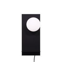 aplique de pared contemporanea de metal - negro