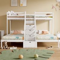 cama alta madera de pino90x200cm3 camasblanca