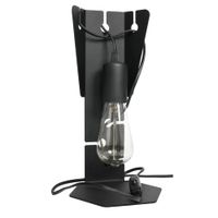 lampara de mesa negro acero alt 31 cm