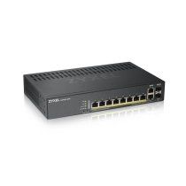 Zyxel GS1920-8HPV2 Gestionado Gigabit Ethernet (10/100/1000) EnergÃa sobre Ethernet (PoE) Negro