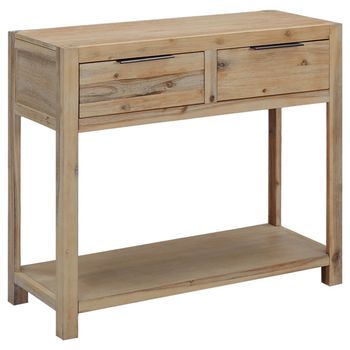 Mesa Consola De Madera Maciza De Acacia 82x33x73 Cm Vidaxl