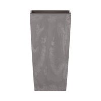 maceta alta en plastico gris claro de 375x195x195cm