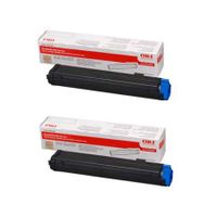 original multipack oki b4600n printer toner cartridges 2 pack -43502302