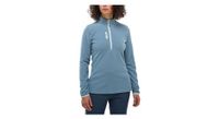 forro polar ubic lightgrid 1 2 zip azul de mijo para mujer