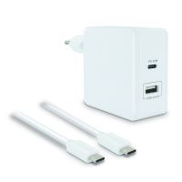 metronic cargador usb-c 42w blanco