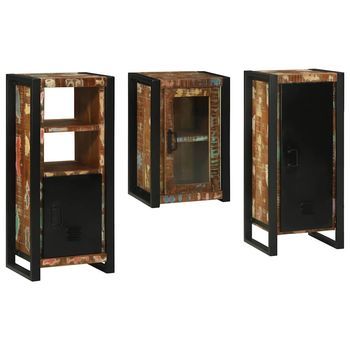 Juego De Muebles De Baño 3 Uds. Multicolor 40 X 35 X 90 Cm Vidaxl