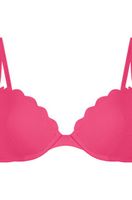 hunkemoller top de bikini con aros preformado scallop rosa