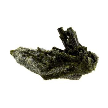 Epidote - Natural Pierre De Francia, Bourg D'aisans - Cristal Verde Multicolor Raro, Colección De Michel Jouty | 151.1 Cts - Certificado De