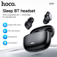 auriculares hoco eq37 con cancelacion de ruido anc auriculares para dormir con traduccion por ia auriculares bluetooth 60 auriculares intrauditivos hiifi con funcion de aplicacion