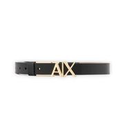 ax armani exchange para mujer xw002127af17157mc379 cinturon slim negro osfa casual clasico piel