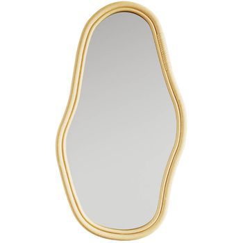 Espejo De Pared En Ratán - 71 Cm - Kala Natural