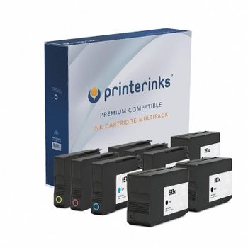 Compatible Multipack HP 953XL 2 Full Sets + 1 EXTRA Black Ink Cartridges (9 Pack)