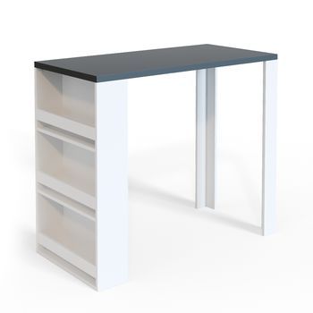 Mesa De Bar  57 X 117 Cm Con 3 Compartimentos Vicco