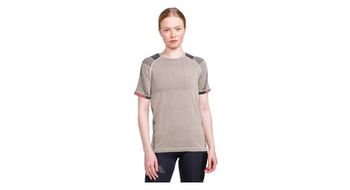 Maillot de manga corta craft pro trail mujer beige rosa