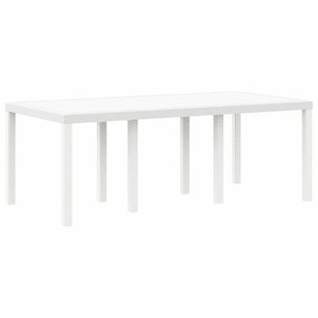 Mesa De Jardín | Mesa De Exterior 200 X 100 X 73 Cm Ratán Sintético