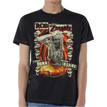 Rob Zombie Camiseta manga larga Born To Go Insane para hombre
