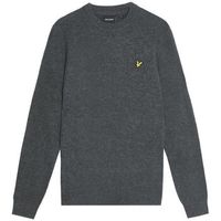 lyle  scott jersey kn2114v lambswool blend-398 charcoal marl para hombre