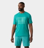 helly hansen para hombre 34419 camiseta hp race graphic verde xl casual manga corta poliester reciclado sostenible