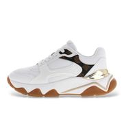 guess para mujer fltmzzele12 zapatillas mazzy blanco 39 1 a 3cm cordones casual poliester
