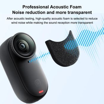 PULUZ 6 uds junta de espuma de parabrisas de reducción de ruido para accesorios de cámara Insta360 GO 3 / 3S
