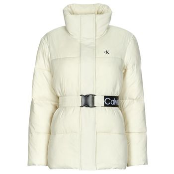 Calvin Klein Jeans Abrigo de plumas LOGO BELT WAISTED SHORT PUFFER para mujer