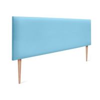 cabecero de polipiel liso 135x105cm con patas camas 120135 - celeste