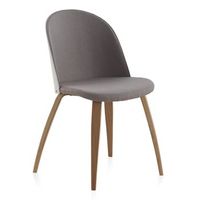silla tapizada de madera  pack 2 unidades
