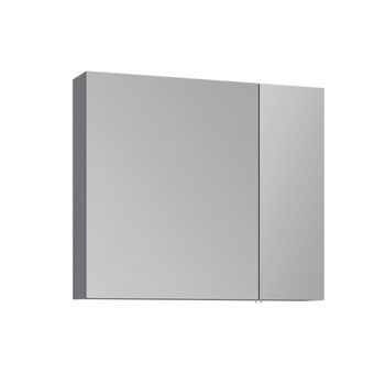 Mueble De Baño Con Espejo  - 75 X 16 X 66 Cm - Gris