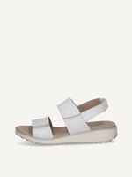 caprice sandal white made of leather without heel size 41