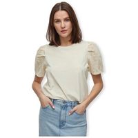 vila jersey top merry - birch para mujer