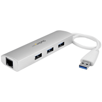 3 Port Portable USB 3.0 Hub plus GbE
