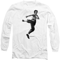 bruce lee camiseta manga larga flying kick para mujer